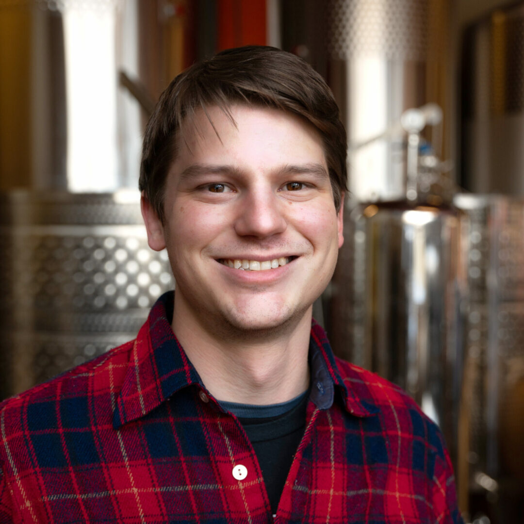 Wes standing in The Barrel Room at Left Foot Charley